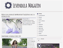 Tablet Screenshot of levendulamagazin.hu